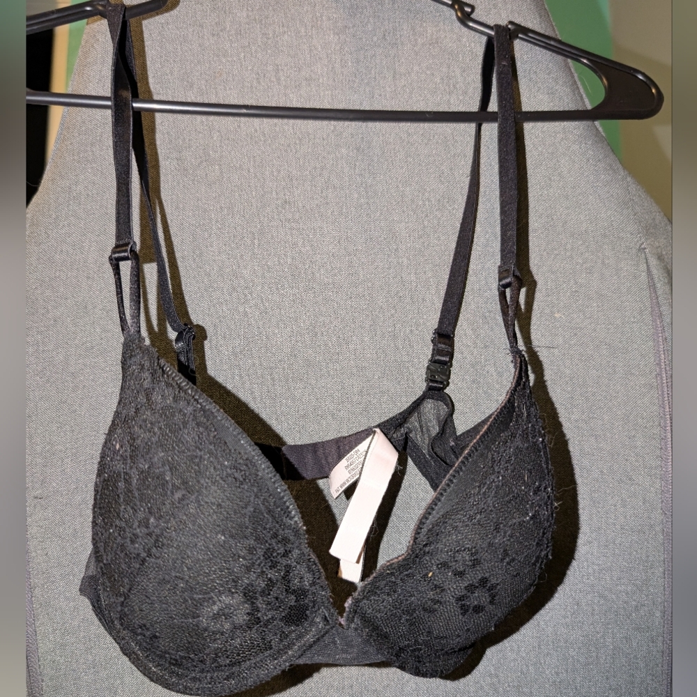 Black Lace Bra